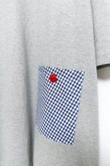 apple button check pocket top(2colors)