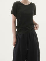 Terry round short-sleeve T-shirt -3C
