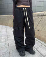 Nylon parachute pants