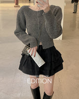 【MADE】boat neck Knit cardigan