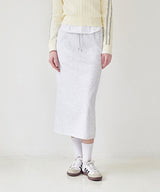 KIRSH PLAIN JERSEY LONG SKIRT [MELANGE GRAY]