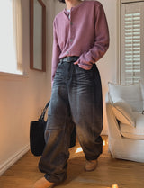 Bolide Washing Baggy Denim Pants