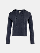 Soft Cable Hoodie Zip-Up