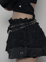 BUBBLE TUTU SKIRT PANTS BLACK