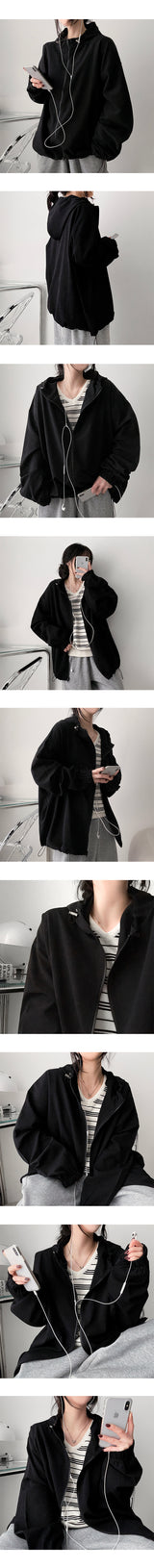 Burve string hooded jumper