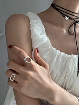 [925silver] Motive ring
