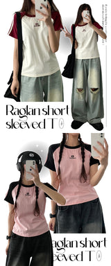 Buddy raglan short-sleeved T-shirt
