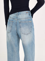 SOFT BLUE LINE WIDE DENIM code 26212