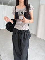 wave wrinkle top (3color)