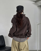 Solid Patch Stitch Two-Way Work Jacket