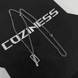 CH Square Bar Layered Surgical Steel Necklace