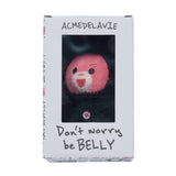 24FW FUZZY RABBIT BELLY KEYRING BLACK