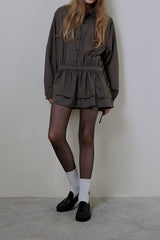 Sandy check onepiece_brown