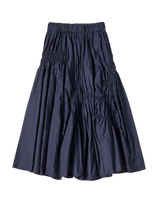26SS WOMAN チェックシャーリングロングスカート