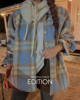 【MADE】Wool check shirt jacket
