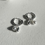 [925silver] Drop pearl earring