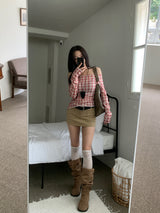  Even Two Pocket Span Mini Skirt (3 colors)