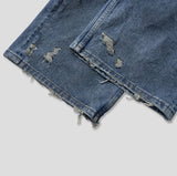Lining Destroyed Denim Pants