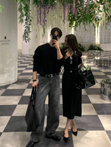 Lavin H-line Slit Long Skirt / 4 colors