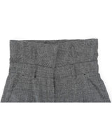 Fold Over Wide Slacks _ GREY