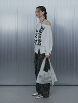BOLD LETTERING LOOSE TOP / WHITE