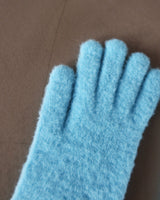 Patch Finger Slit Long Gloves