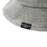 24FW ベーシックロゴベロアバケットハット メランジ
