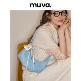 muva. Small Horn‑Shape Shoulder & Cross‑body Bag, Genuine‑Leather Cute Casual Daily Women’s Purse, New Arrival Mar 14