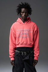 BNP x Black8 プリントクロップフーディー