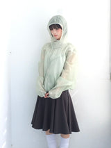 Light touch cropped hooded jacket