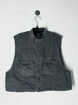 Cropped pigment vest 2C