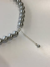 Black pearl necklace (1color)