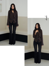 black jeans bootcut denim pants