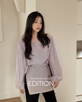 [MADE] Blouse & Layered Skirt Set