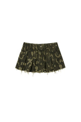 camo mini skirt (khaki)