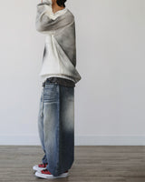 CROSS DEEP DENIM PANTS LB