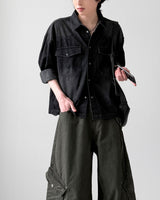 レストンクロップデニムシャツ