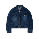 BINDING POINT DENIM JACKET
 - BLUE