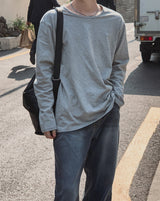 [1+1] Coa Basic U-Neck Long Sleeve T-Shirt