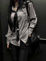 Silk Stripe Classic Shirt
