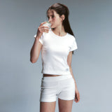 エッセンシャル ミニ ショーツ White