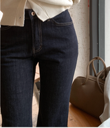 Lucain 3010 Elastic Waist Non-Fade Bootcut Denim / 1 color