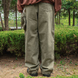 Trapper pouch pants / Ash khaki