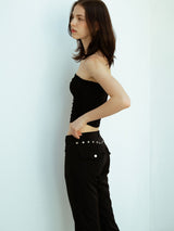 Wrinkle Tube Top_Black