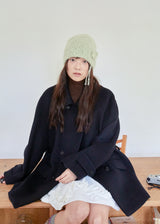 Clover Broach Beanie - Pistachio