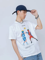 "シーユーインパリス" ボクシング 03 ゲームホワイトTシャツ