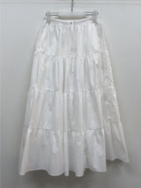 Aco Tiered Flare Long Skirt