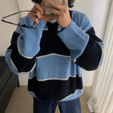 Awesome College Border Collar Knit (4color)
