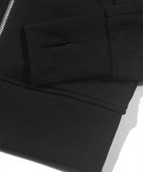 OFF-SHOULDER SLIM ZIP-UP_Black