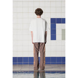 BUTTON LOGO T SHIRT / WHITE